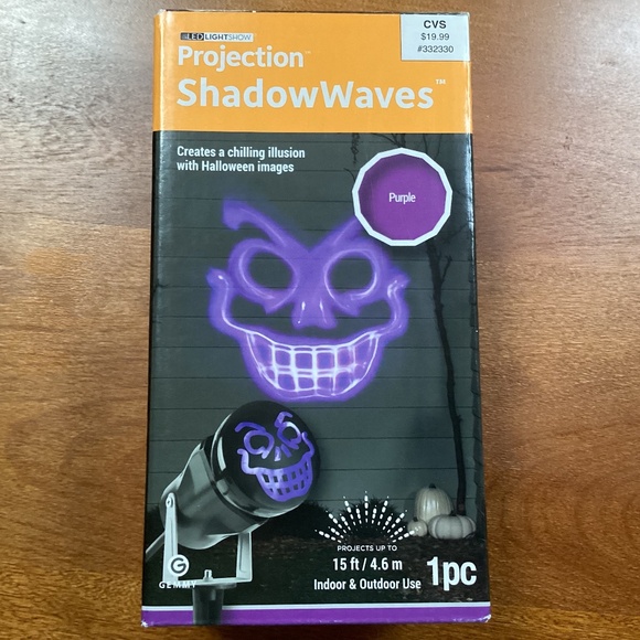 LED Lightshow Projection ShadowWaves New In Box Indoor/Outdoor Use - Picture 1 of 9